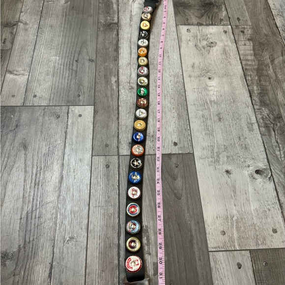Vintage Buckle Bottle Cap Seatbelt Belt Beer - Picture 6 of 7